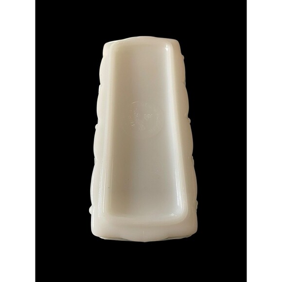 Anchor Hocking Fire King Milk Glass Rectangular Window Planter Grape Vine 8” - Picture 6 of 7